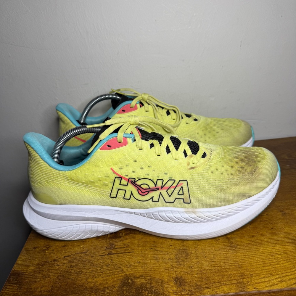 Hoka Mach 6 Running Shoes Mens Size 10.5 Yellow 1147790 YZC